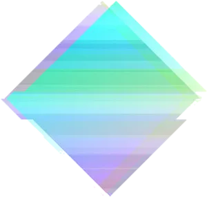 Abstract Glitch Diamond Shape PNG Image