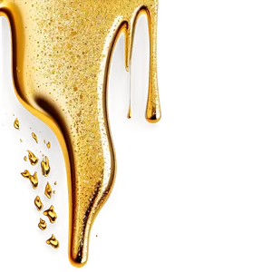 Abstract Gold Glitter Drip Png 06282024 PNG Image