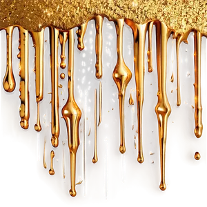 Abstract Gold Glitter Drip Png 49 PNG Image