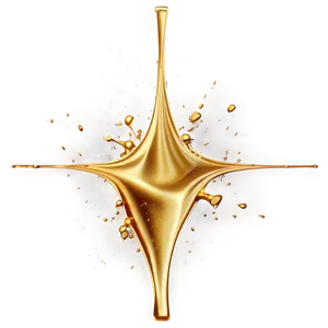 Abstract Golden Splash Artwork Png 06282024 PNG Image