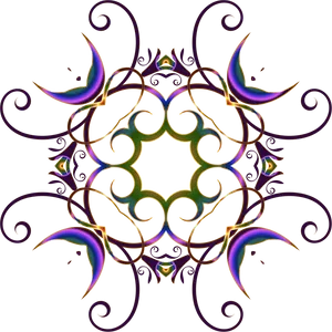 Abstract Golden Swirls Pattern PNG Image