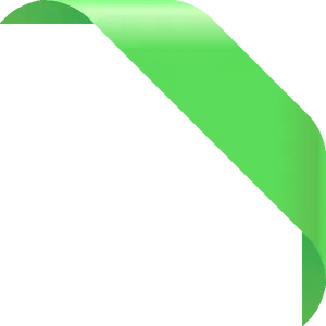 Abstract Green Curve PNG Image