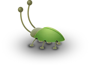 Abstract Green Insect Illustration PNG Image