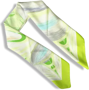 Abstract Green Scarf Design PNG