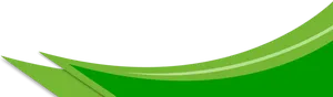 Abstract Green Waves Design PNG Image