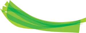 Abstract Green Waves Graphic PNG Image