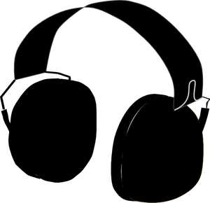 Abstract Headphones Outline PNG Image