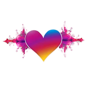 Abstract Heart Art Png Jsl3 PNG Image