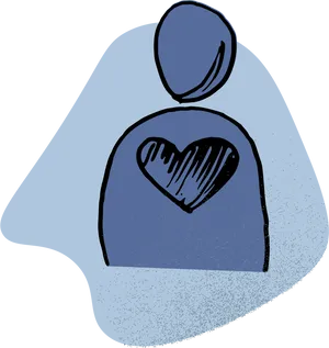 Abstract Heart Icon Artwork PNG Image