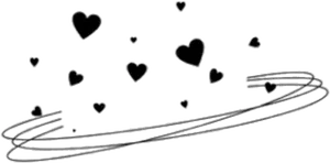 Abstract Heartsand Lines Tumblr Art PNG Image