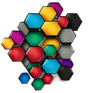 Abstract Hexagon Pattern Png Onb PNG Image