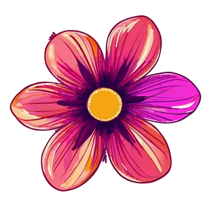 Abstract Indie Flower Drawing Png Fmc6 PNG Image