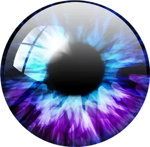 Abstract Iris Eye Art PNG Image