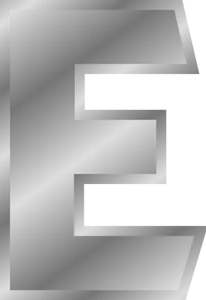 Abstract Letter E Design PNG Image