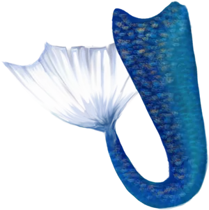 Abstract Mermaid Tail Art PNG Image