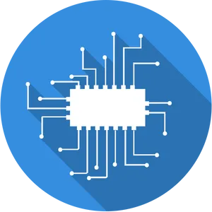 Abstract Microchip Icon PNG