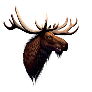 Abstract Moose Head Design Png 25 PNG Image