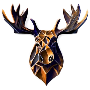 Abstract Moose Head Design Png Tdx PNG Image