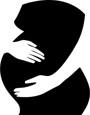 Abstract Motherand Child Embrace PNG Image