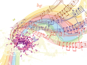 Abstract Musical Explosion PNG Image