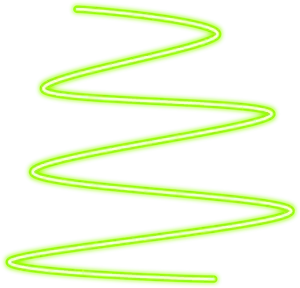 Abstract Neon Green Spiral PNG Image