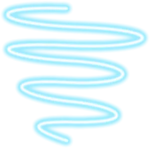 Abstract Neon Spiral Line PNG Image