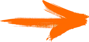 Abstract Orange Arrow Graphic PNG Image