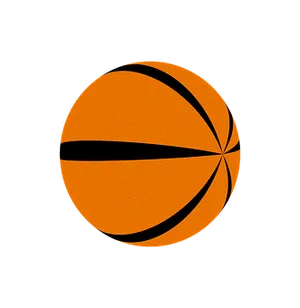 Abstract Orange Basketball Graphic PNG
