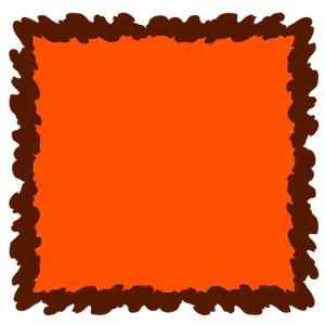 Abstract Orange Frame PNG Image