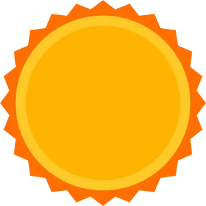 Abstract Orange Sun Design PNG Image