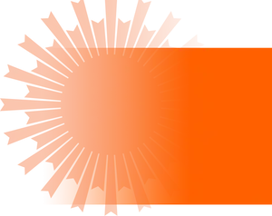 Abstract Orange Sunburst Background PNG Image