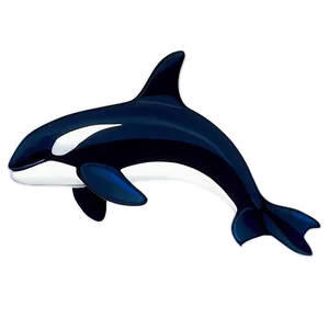 Abstract Orca Whale Art Png Iig PNG Image