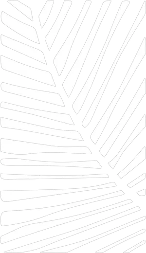 Abstract Palm Frond Artwork PNG Image