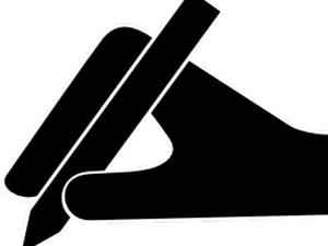 Abstract Penand Paper Outline PNG Image