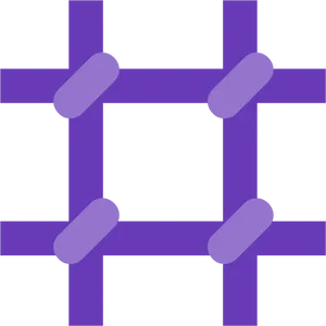 Abstract Purple Grid Pattern PNG Image