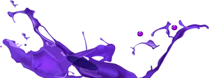 Abstract Purple Splash Art PNG Image