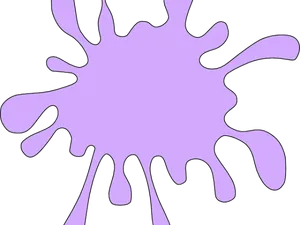 Abstract Purple Splash Illustration PNG Image