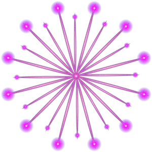 Abstract Purple Starburst Pattern PNG Image