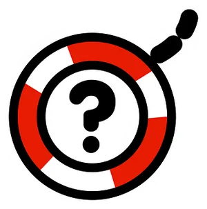 Abstract Question Mark Bullseye PNG Image