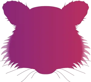 Abstract Raccoon Silhouette PNG Image