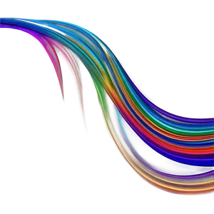 Abstract Rainbow Wavy Lines Png Krh PNG Image