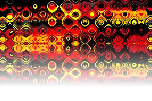 Abstract Red Black Circles Design PNG Image