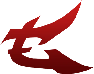 Abstract Red Eagle Logo PNG Image