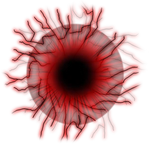 Abstract Red Energy Flower PNG Image