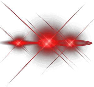 Abstract Red Light Intersection Art PNG Image