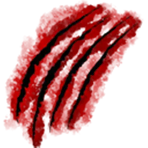 Abstract Red Scar Pattern PNG Image