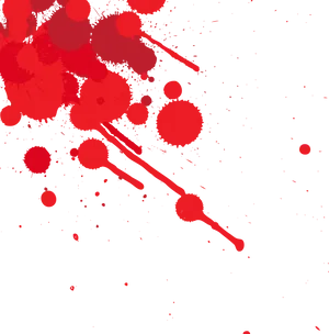 Abstract Red Splatter Pattern PNG Image