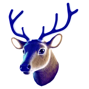 Abstract Reindeer Face Png Wgu PNG Image