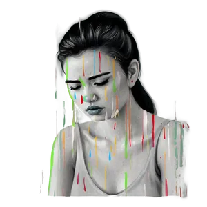 Abstract Sad Person Art Png Lhd94 PNG Image