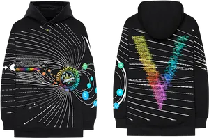 Abstract Science Hoodie PNG Image